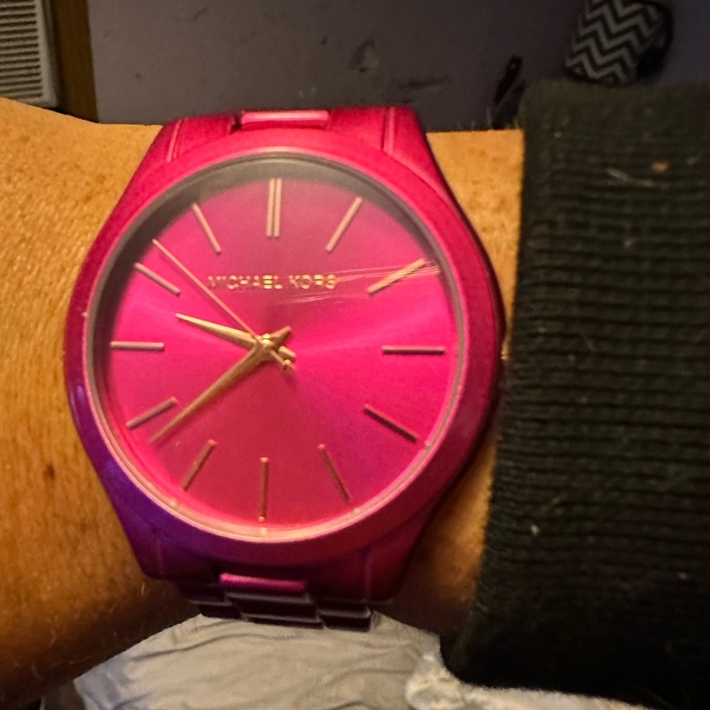 MK watch pink